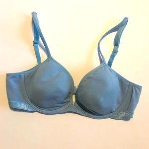 Victoria Secret Blue Lightly Padded Bra -Size 36B